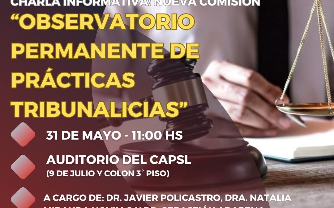 Charla Informativa: Nueva Comisión