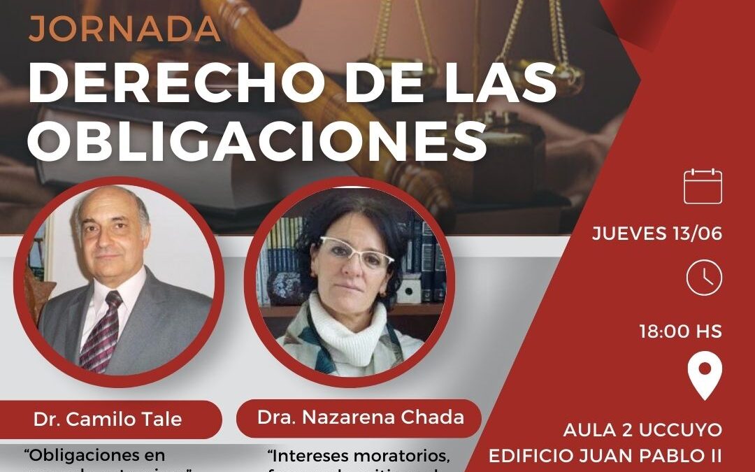 Jonada “Derecho de las Obligaciones”.