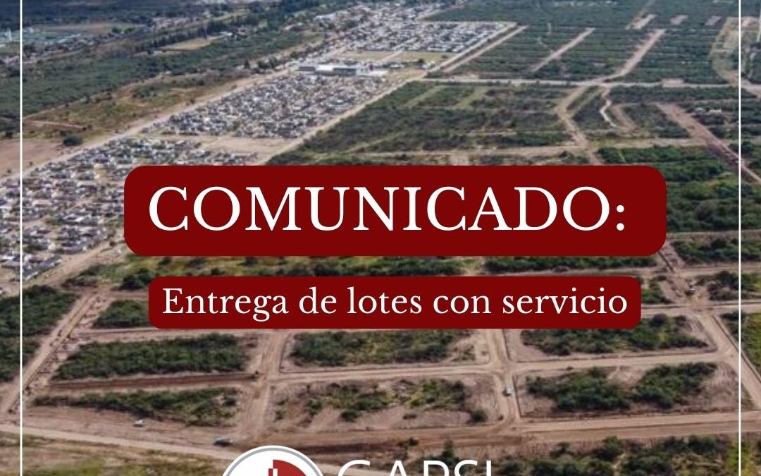 Entrega oficial de lotes en Barrio Profesionales