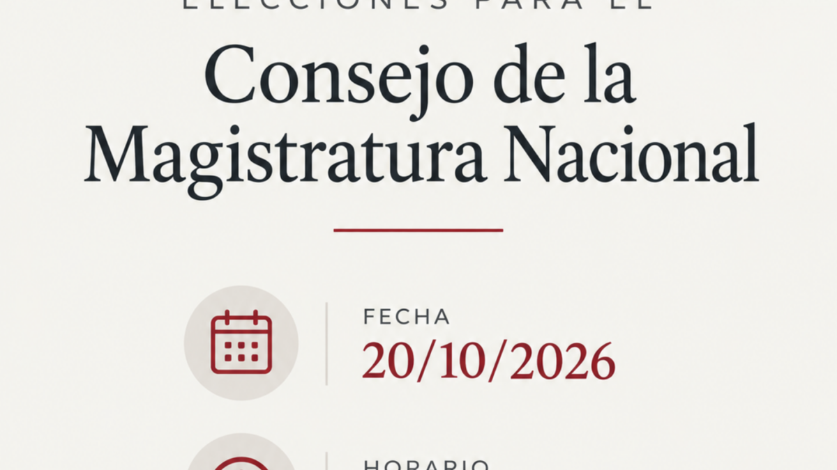 Elecciones del Consejo de la Magistratura de la Nación: convocatoria a la matrícula